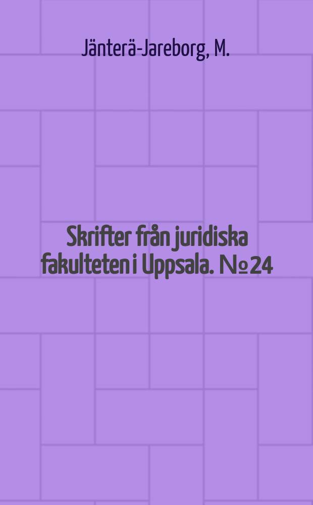 Skrifter från juridiska fakulteten i Uppsala. №24 : Partsautonomi och efterlevande makes