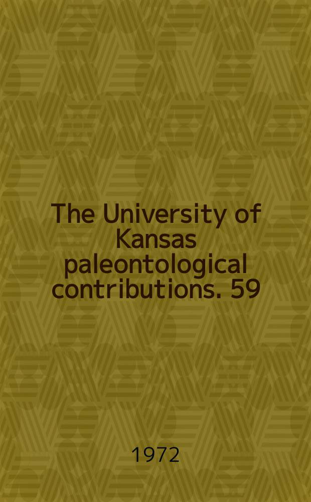 The University of Kansas paleontological contributions. 59 : The origin of "spiral coprolites"
