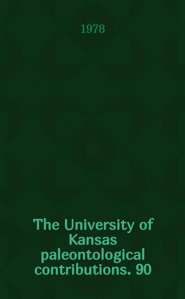 The University of Kansas paleontological contributions. 90/91 : Revision of a late Middle Cambrian .... Origin, taxonomy, and homeomorphs of Doryagnostus