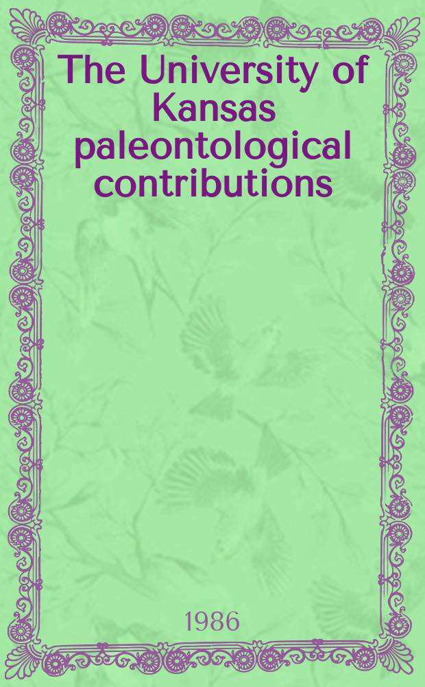 The University of Kansas paleontological contributions : Middle Cambrian priapulids ...