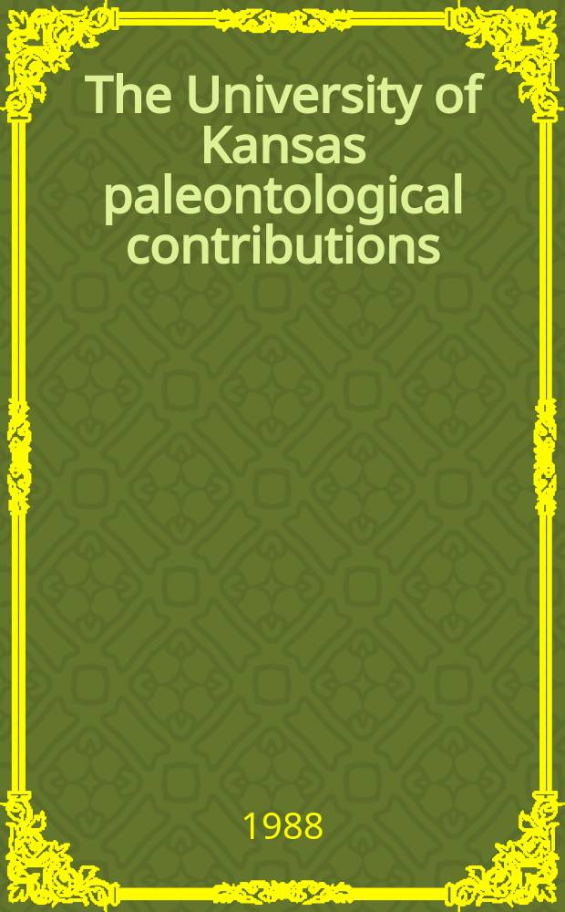 The University of Kansas paleontological contributions : Homalozoan echinoderms of the ...