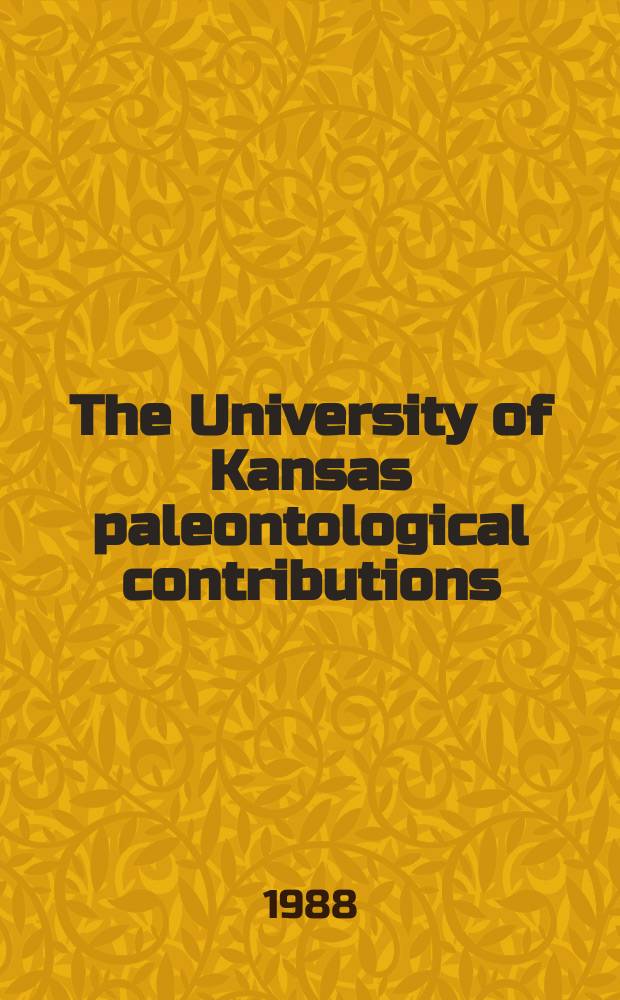 The University of Kansas paleontological contributions : Stenolobulites n. gen. ...