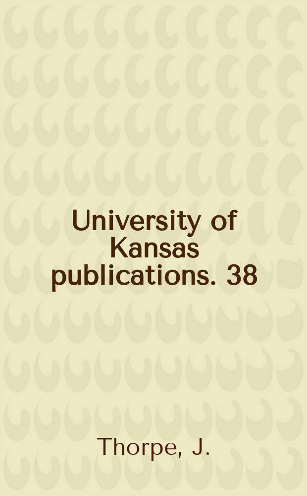 University of Kansas publications. 38 : Watching the Ps & Qs
