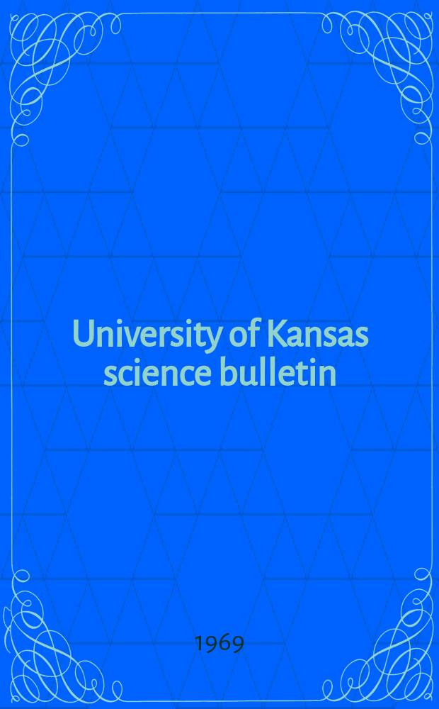 University of Kansas science bulletin : (Continuation of the Kansa university quarterly) Devoted to the publication of the results of research by members of the University of Kansas. Vol.48, №18 : The morphology and anatomy of Alethopteris lesquereuxi Wagner