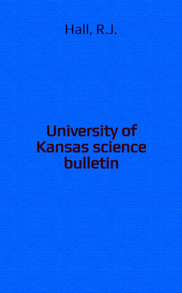 University of Kansas science bulletin : (Continuation of the Kansa university quarterly) Devoted to the publication of the results of research by members of the University of Kansas. Vol.49, №7 : Ecology of a population of the Great Plains skins (Fumeces obsoletus)