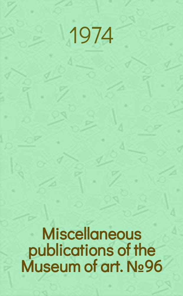 Miscellaneous publications of the Museum of art. №96 : "Stouse collection the arts of Costa Rica", exhibition. Lawrence. 1973. Catalogue