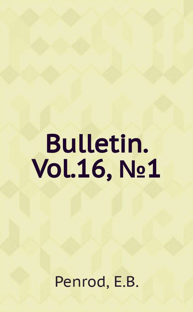 Bulletin. Vol.16, №1(61) : Solar energy measurements 1951-1960 at University of Kentucky