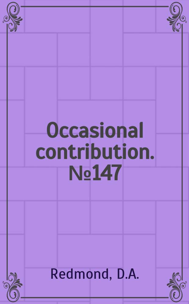 Occasional contribution. №147 : After-hours access to branch libraries