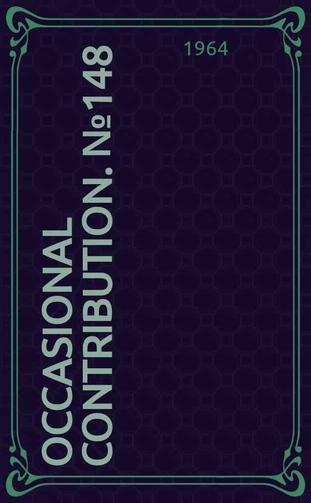 Occasional contribution. №148 : Kentucky foreign language quarterly