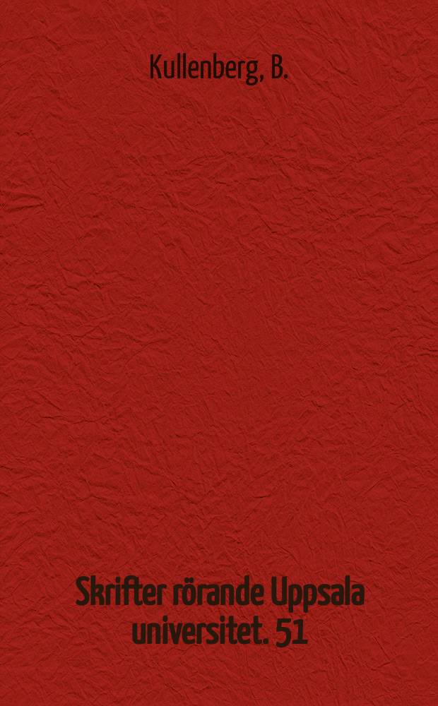 Skrifter rörande Uppsala universitet. 51 : The ecological field station on Öland