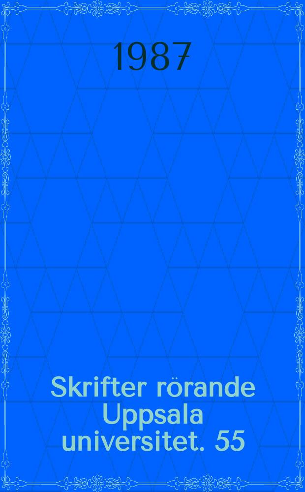 Skrifter rörande Uppsala universitet. 55 : Den farmaceutiska ...