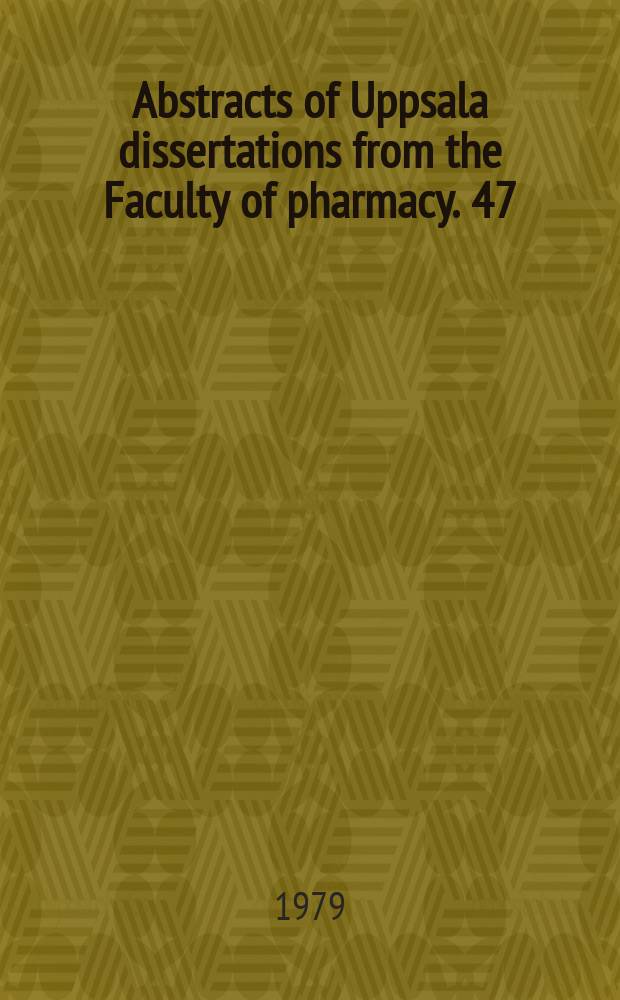 Abstracts of Uppsala dissertations from the Faculty of pharmacy. 47 : Papaver somniferum L