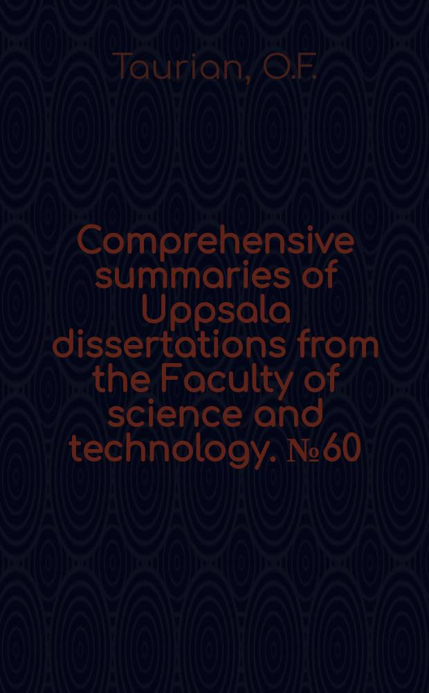 Comprehensive summaries of Uppsala dissertations from the Faculty of science and technology. №60 : Computational studies of dusters and solids