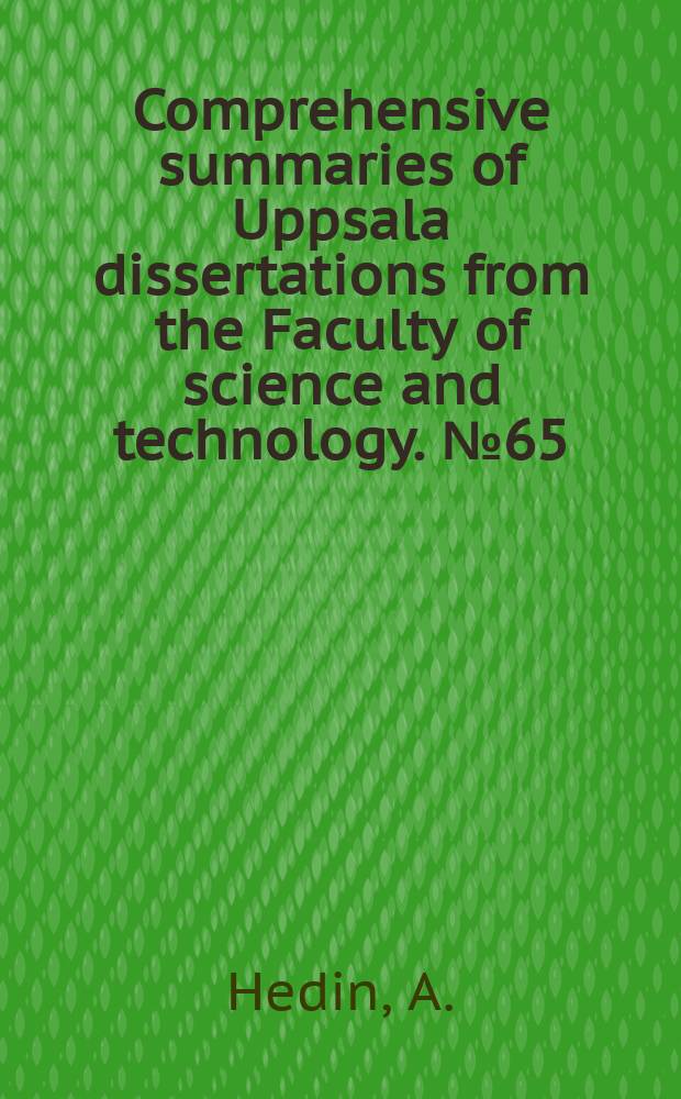 Comprehensive summaries of Uppsala dissertations from the Faculty of science and technology. №65 : Electronic sputtering of biomolecules