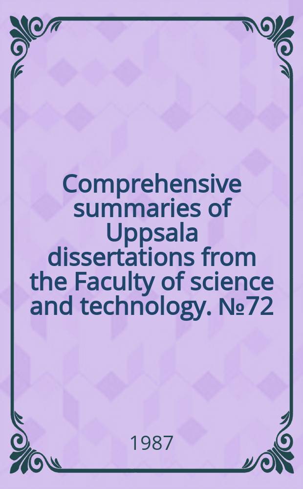 Comprehensive summaries of Uppsala dissertations from the Faculty of science and technology. №72 : Somantic embryogenesis in Doucus Carotal