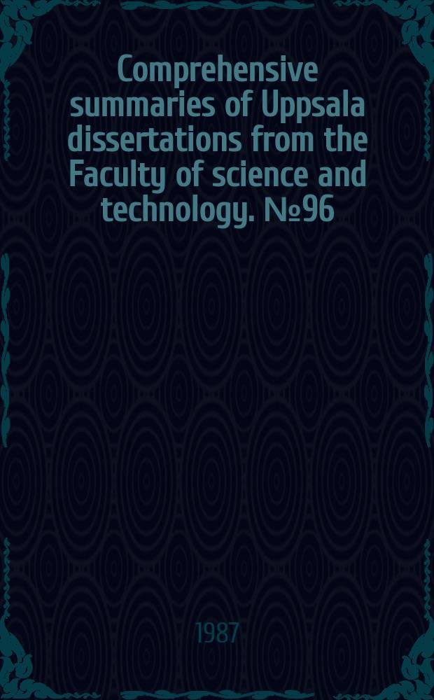 Comprehensive summaries of Uppsala dissertations from the Faculty of science and technology. №96 : On the synthesis of substance P ...