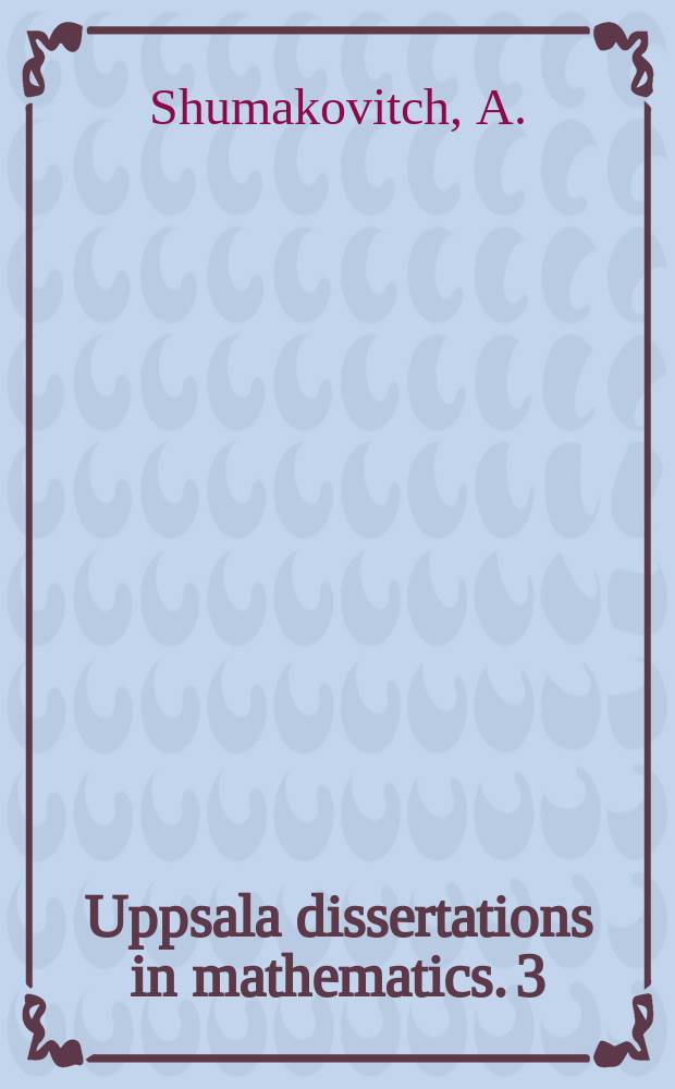 Uppsala dissertations in mathematics. 3 : Strangeness and invariants