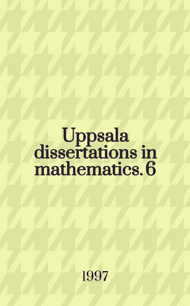 Uppsala dissertations in mathematics. 6 : Nonlinear elliptic problems with boundary