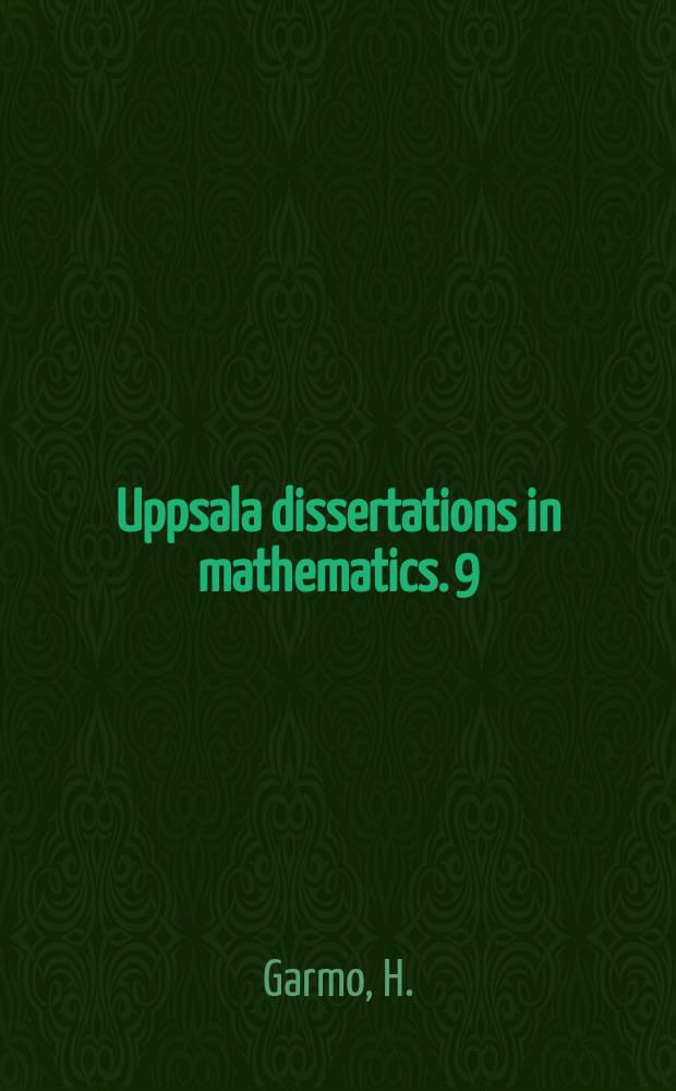 Uppsala dissertations in mathematics. 9 : Random railways and cycles in random regular graphs