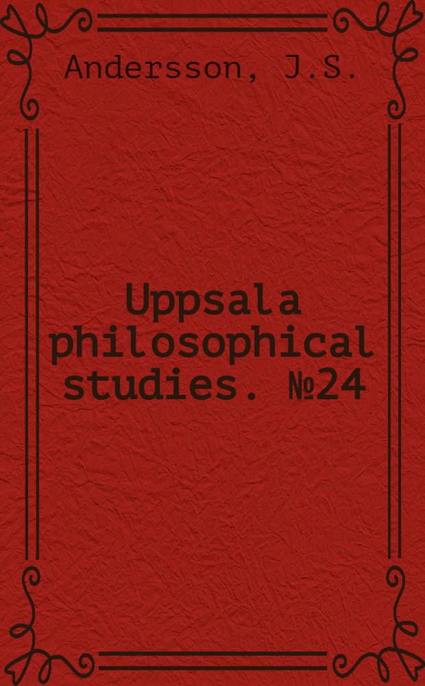 Uppsala philosophical studies. №24 : Now to define "Performative"