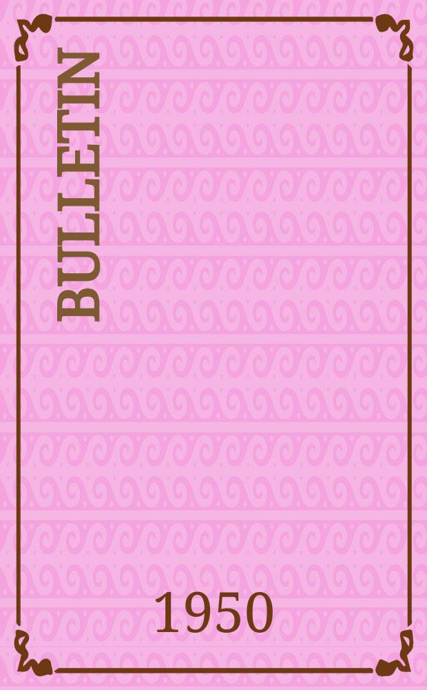 Bulletin