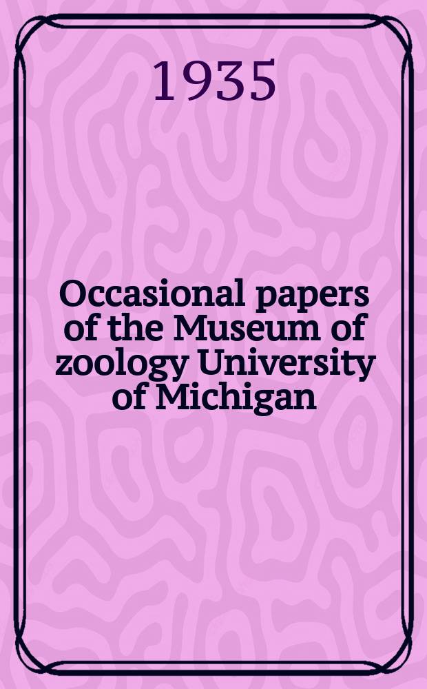 Occasional papers of the Museum of zoology University of Michigan : The subspecies of Sistrurus miliarius