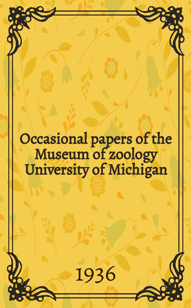 Occasional papers of the Museum of zoology University of Michigan : Distribution and variation of a new subspecies of water snake, Natrix cyclopion floridana, with a discussion of its relationships