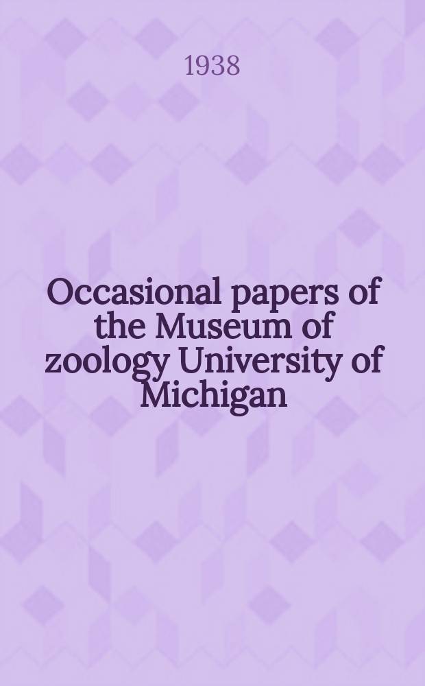Occasional papers of the Museum of zoology University of Michigan : Two new squirrels from Ecuador