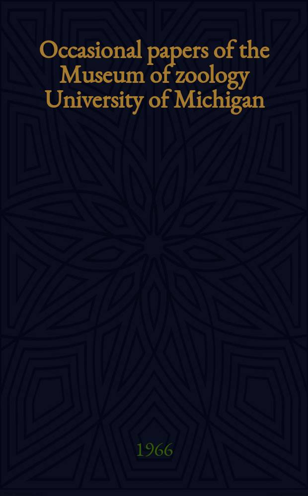 Occasional papers of the Museum of zoology University of Michigan : A revision of the mascarene white-eye, Zosterops borbonica (Aves)