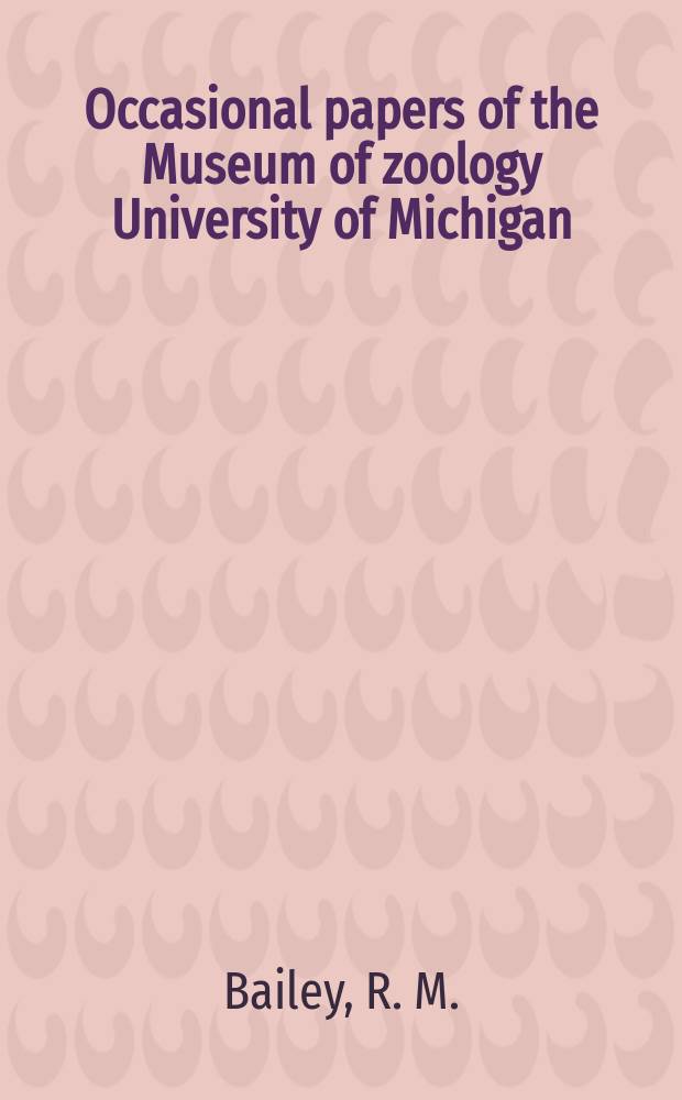 Occasional papers of the Museum of zoology University of Michigan : Scoloplax dicra...