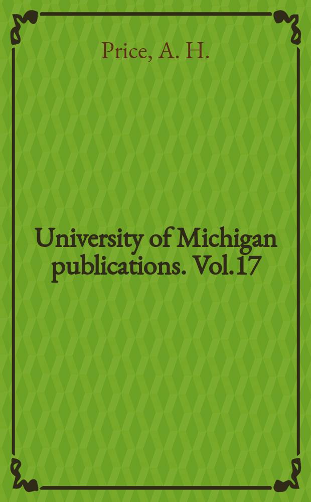 University of Michigan publications. Vol.17 : The evolution of the Zollverein