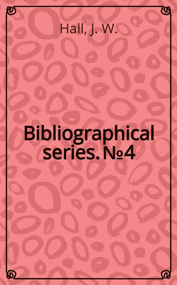 Bibliographical series. №4 : Japanese history