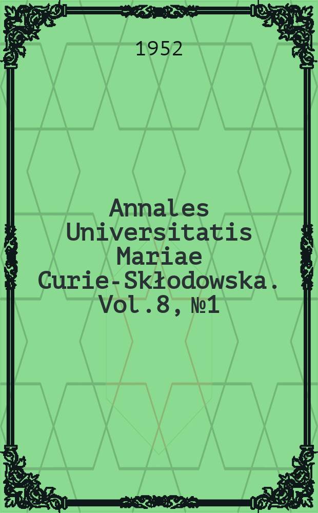 Annales Universitatis Mariae Curie-Skłodowska. Vol.8, №1 : Wpływ wielotniego nawożenia na fizyczne własności gleby