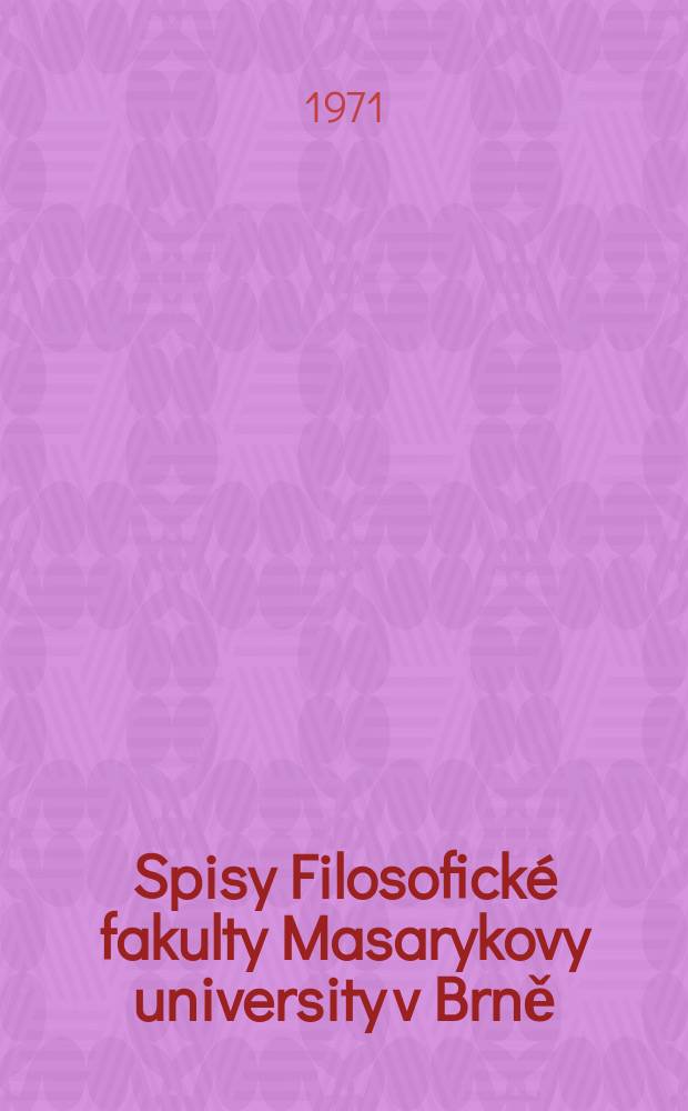 Spisy Filosofické fakulty Masarykovy university v Brně : Zdoroslavíček