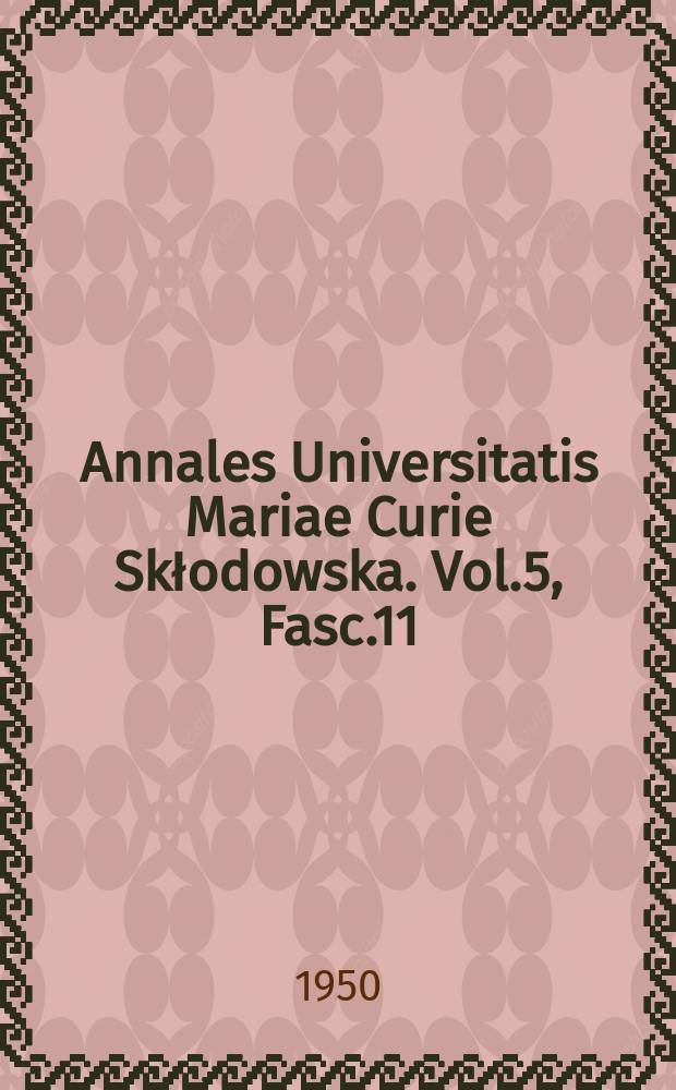 Annales Universitatis Mariae Curie Skłodowska. Vol.5, Fasc.11 : Pierwsze spostrzeżenia dotyczące leczenia snem nadczynności tarczycy
