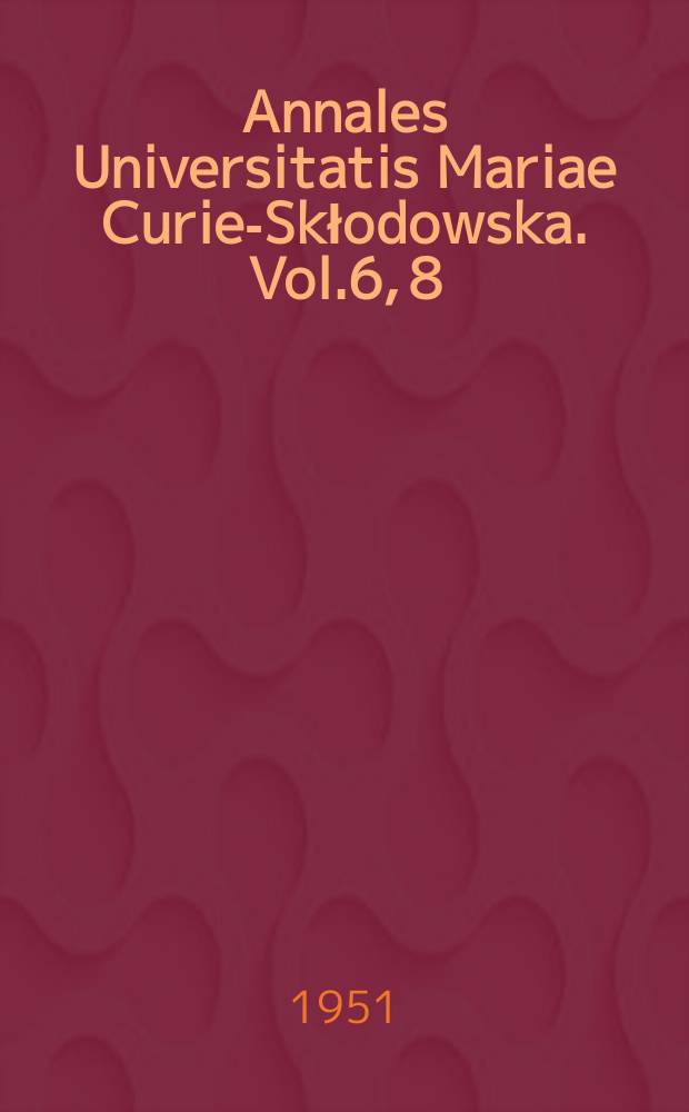 Annales Universitatis Mariae Curie-Skłodowska. Vol.6, 8 : Zmiany wilgotności gleby pod różnymi uprawami w sadzie