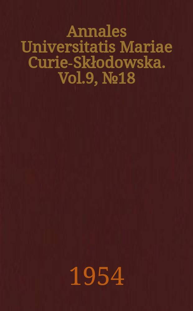 Annales Universitatis Mariae Curie-Skłodowska. Vol.9, №18 : Skład chemiczny mleka nutrii