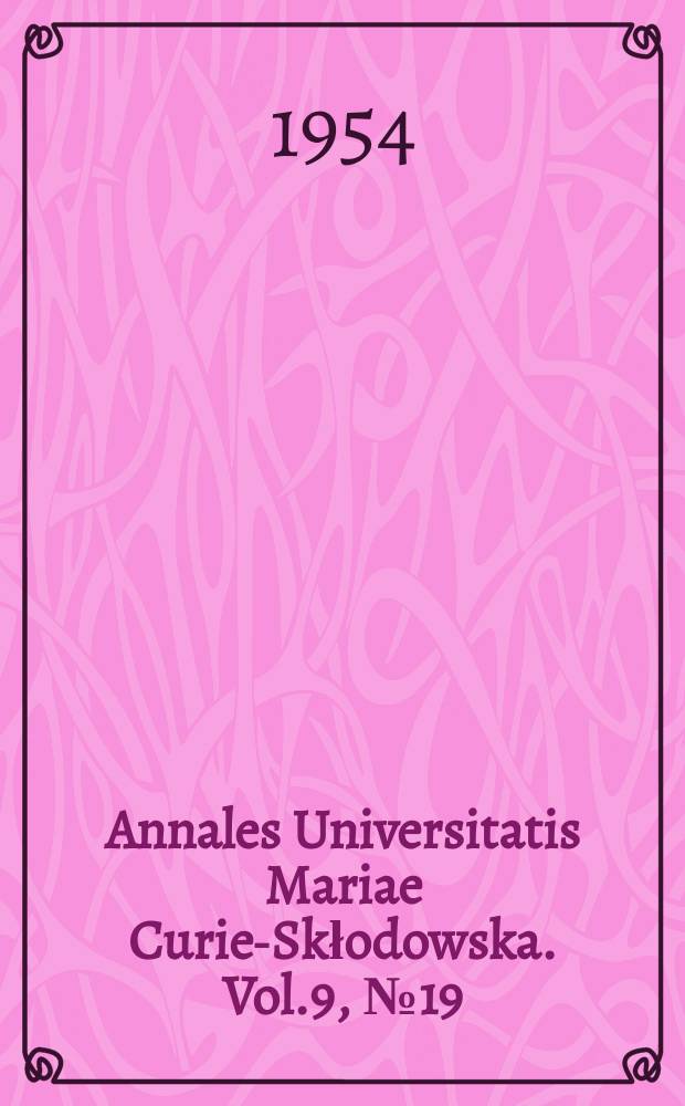 Annales Universitatis Mariae Curie-Skłodowska. Vol.9, №19 : Skład chemiczny zielonej masy bulwy (Helianthus tuberosus L) i kiszonek z niej sporządzonych