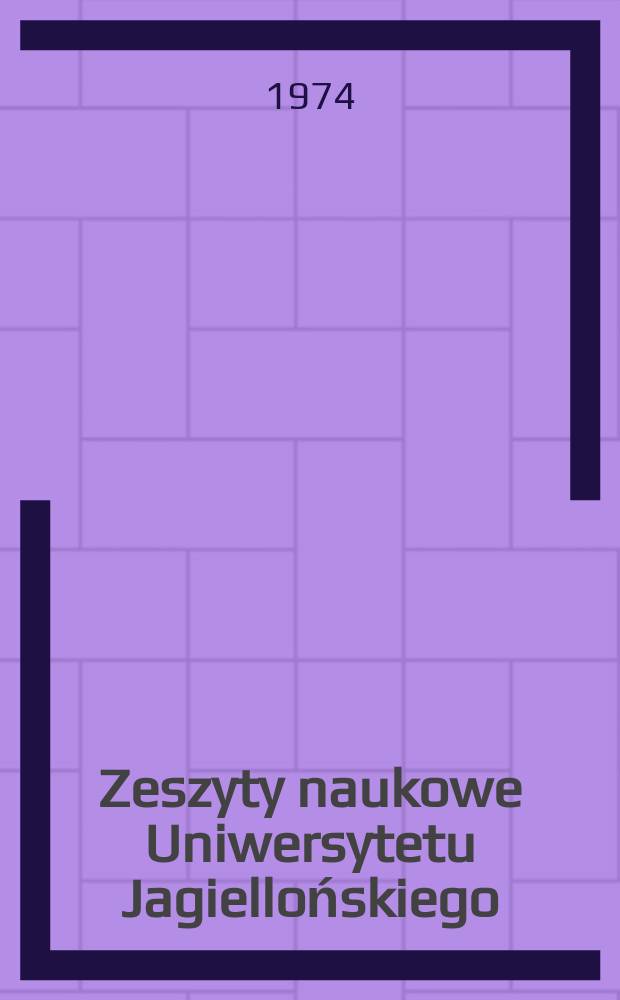 Zeszyty naukowe Uniwersytetu Jagiellońskiego