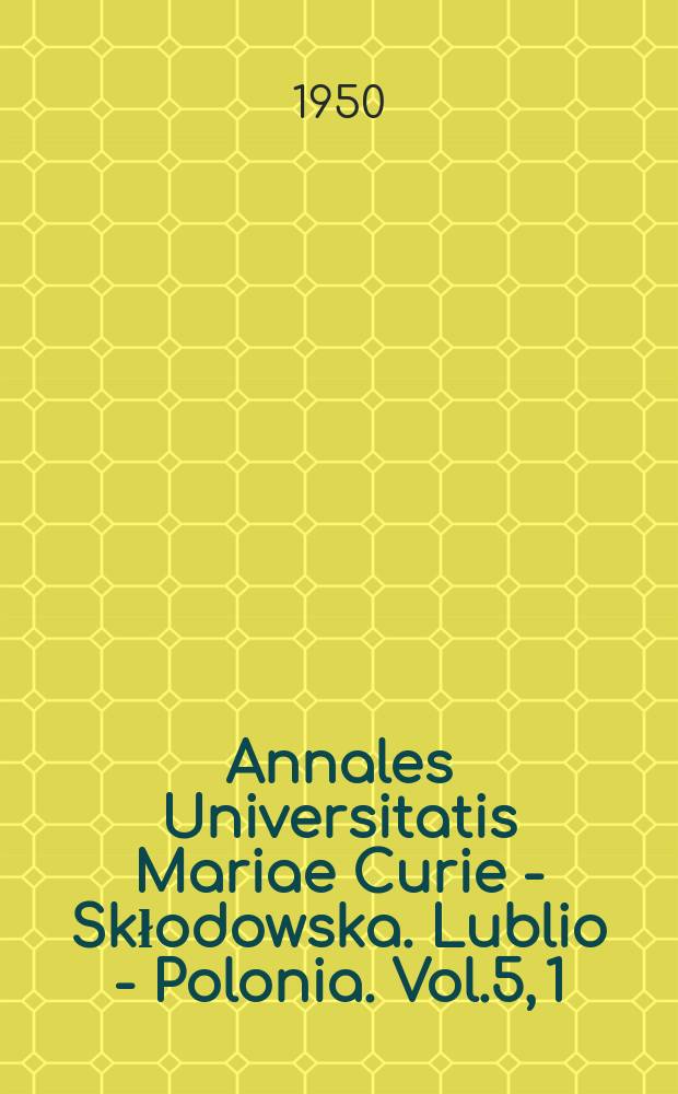 Annales Universitatis Mariae Curie - Skłodowska. Lublio - Polonia. Vol.5, 1 : Badania nad rodzajem Neomys Kaup