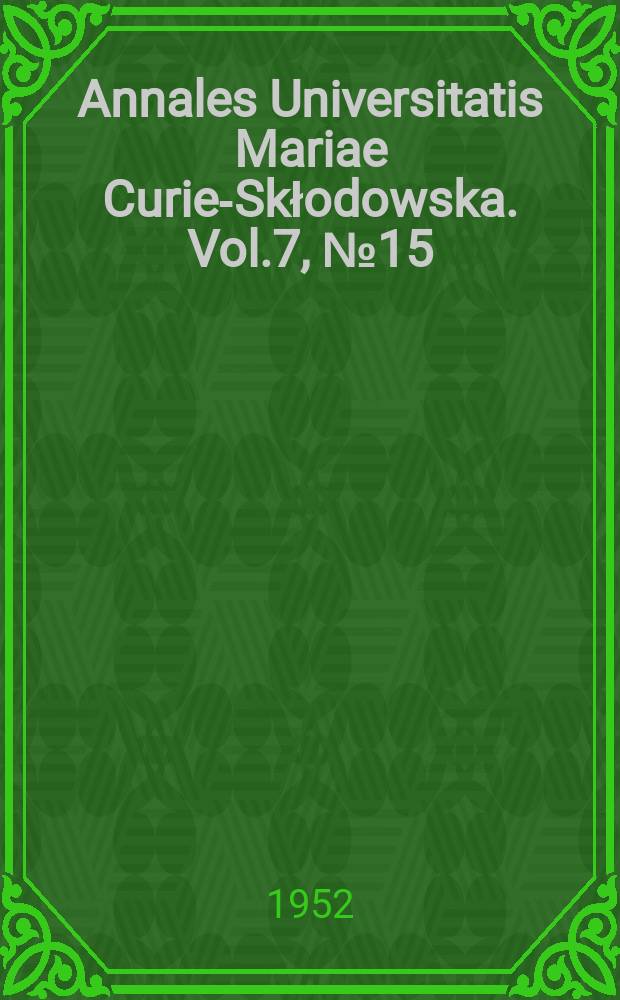 Annales Universitatis Mariae Curie-Skłodowska. Vol.7, №15 : Wstępne badania nad rozpowszechnieniem Thysanoptera na Lubelszczyźnie i Ustalenie ich gospodarczego znaczenia