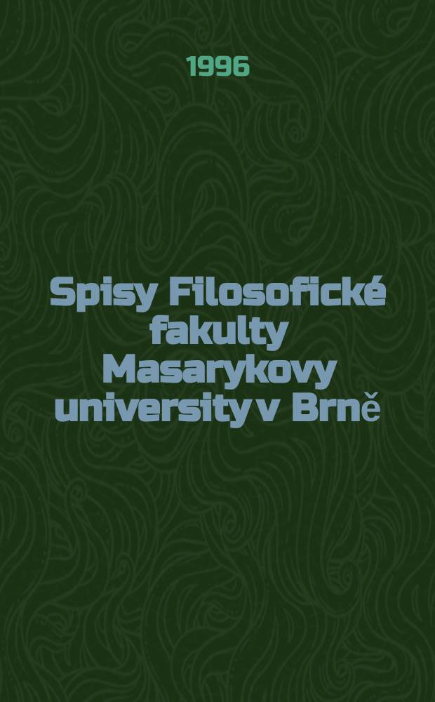 Spisy Filosofické fakulty Masarykovy university v Brně : Rene Wellek a meziválečné ...