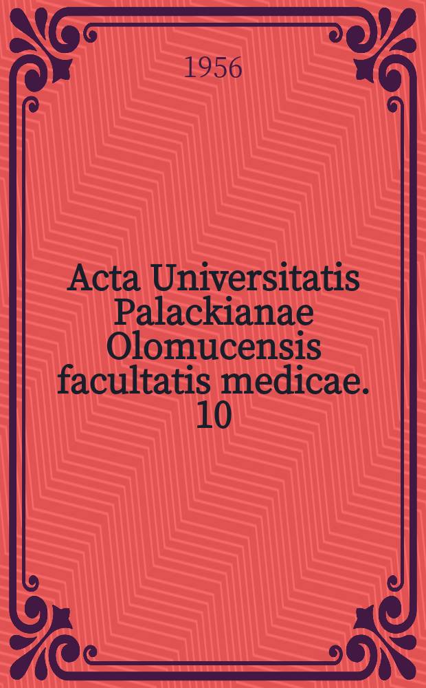 Acta Universitatis Palackianae Olomucensis facultatis medicae. 10 : Retinopatia
