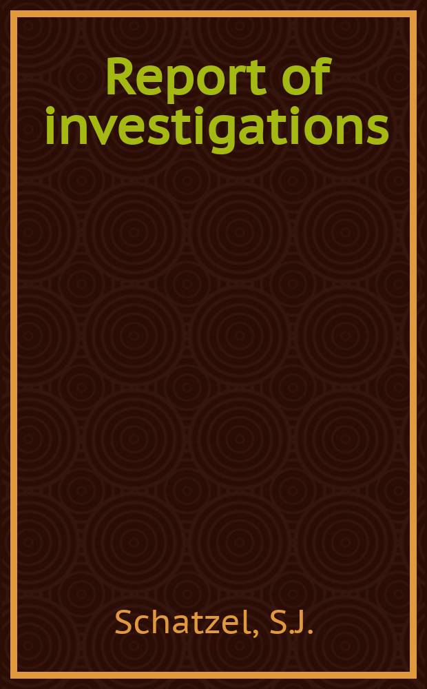 Report of investigations : Methane content of gulf coast ...