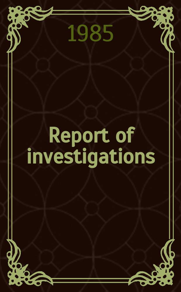 Report of investigations : Device for in situ measurement of coal-cutting ...