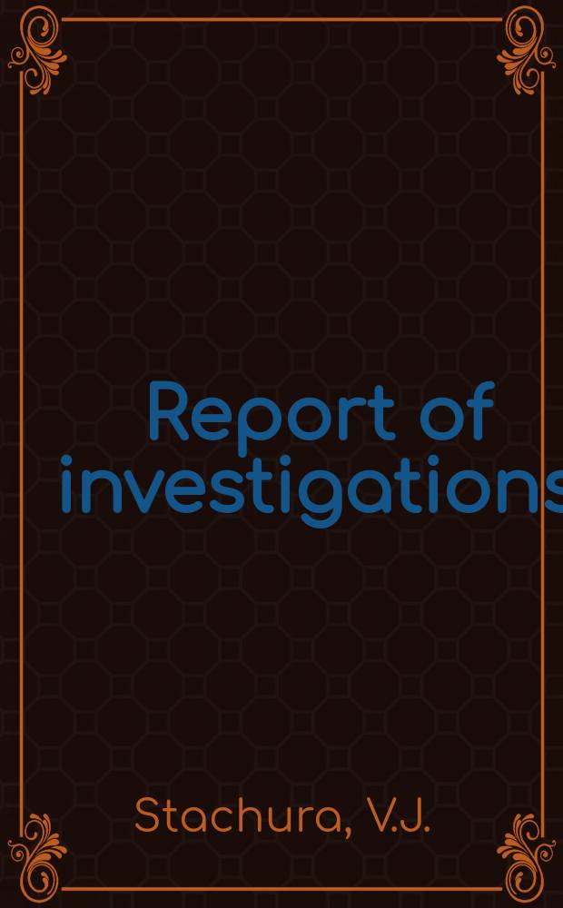 Report of investigations : Delayed blasting tests to improve highwall ...