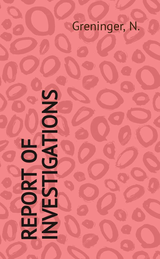 Report of investigations : Seasonal variation in respirable dust ...