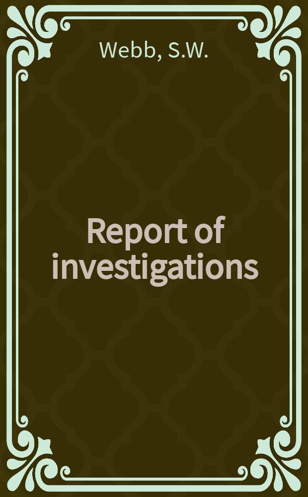 Report of investigations : An infra-red examination of ion- ...