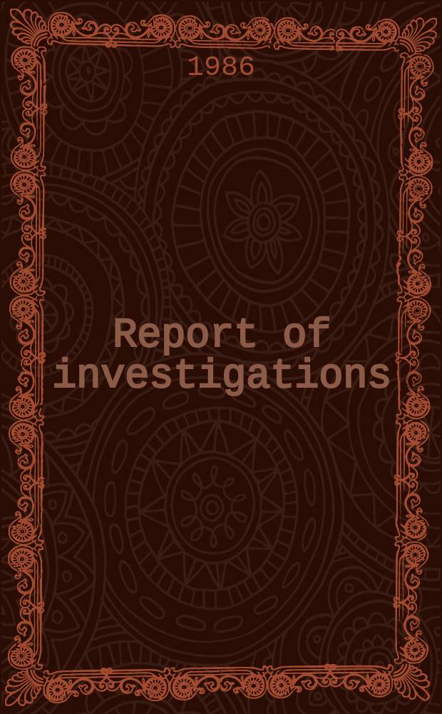 Report of investigations : Evaluation of bearing plates ...