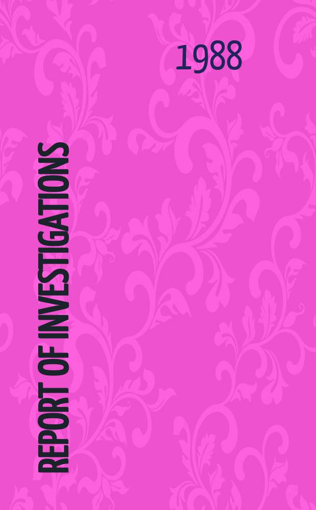 Report of investigations : Leakage and performance characteristics of large stoppings for room-and-pillar mining ...